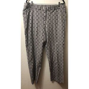 Chico’s Plus Ladies Pants Size 18R (3.5R) Stretch Artsy Career Office Zippered